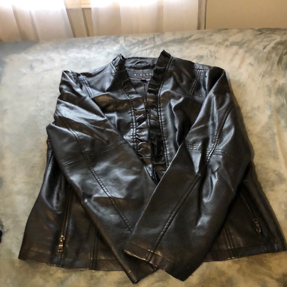Faux leather jacket
